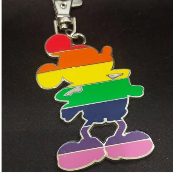 Disney Rainbow Mickey Keychain - Picture 3 of 5
